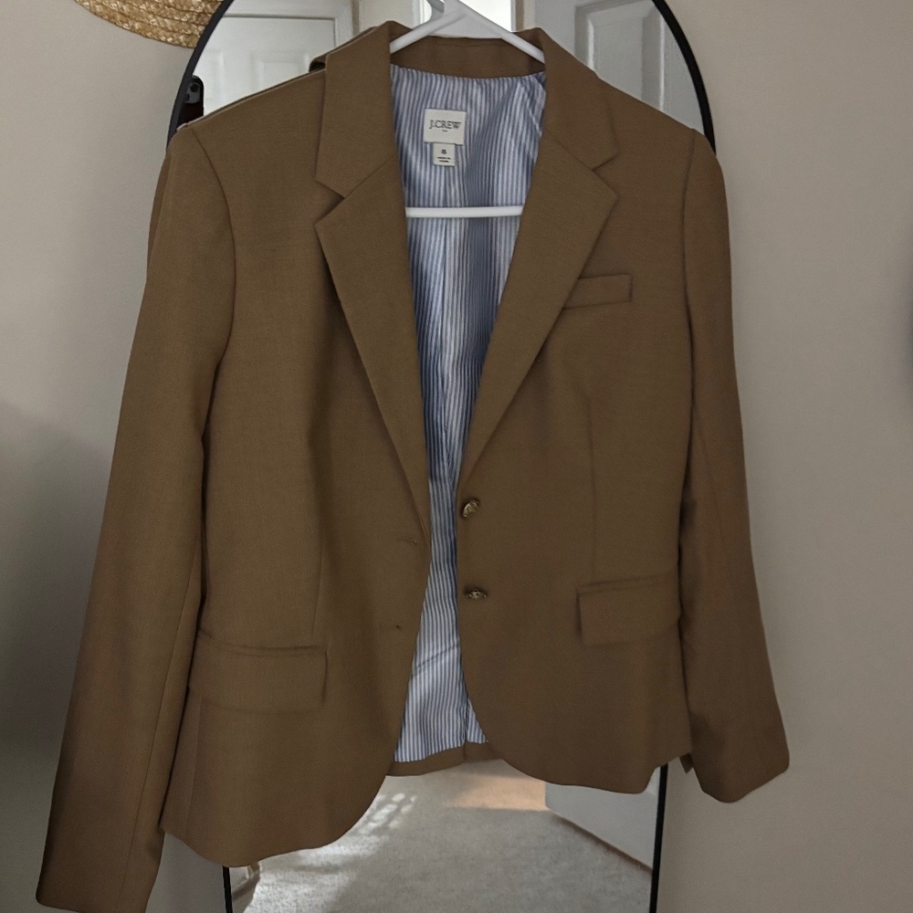 JCrew factory blazer camel